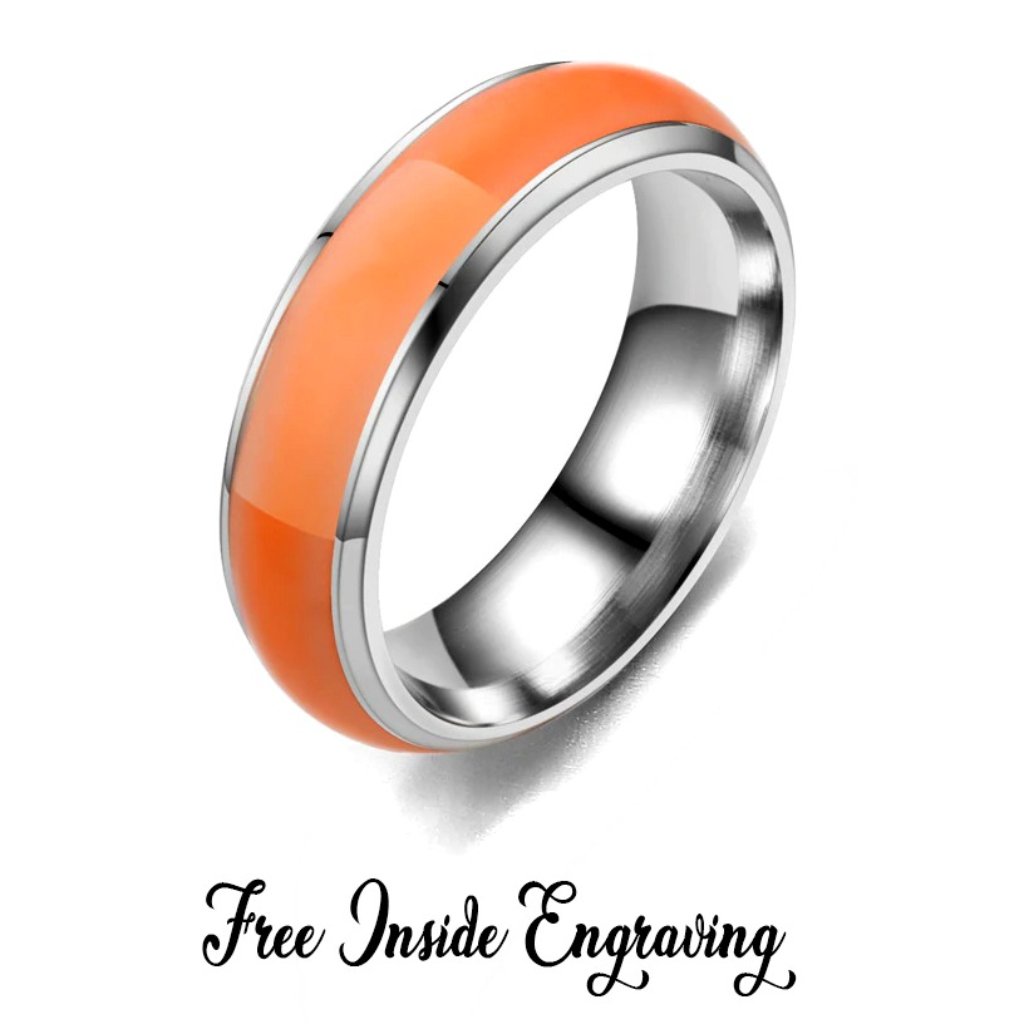 Luminous Florescent Stainless Steel Ring 19$